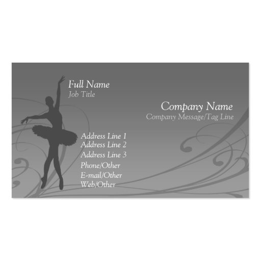 Ballet Business Card