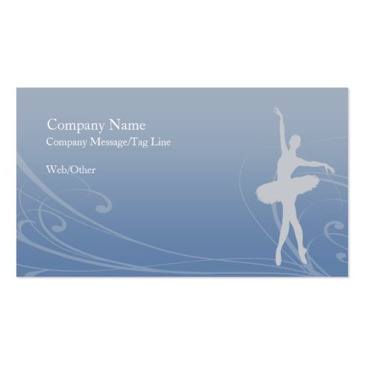 Ballet Business Card (back side)