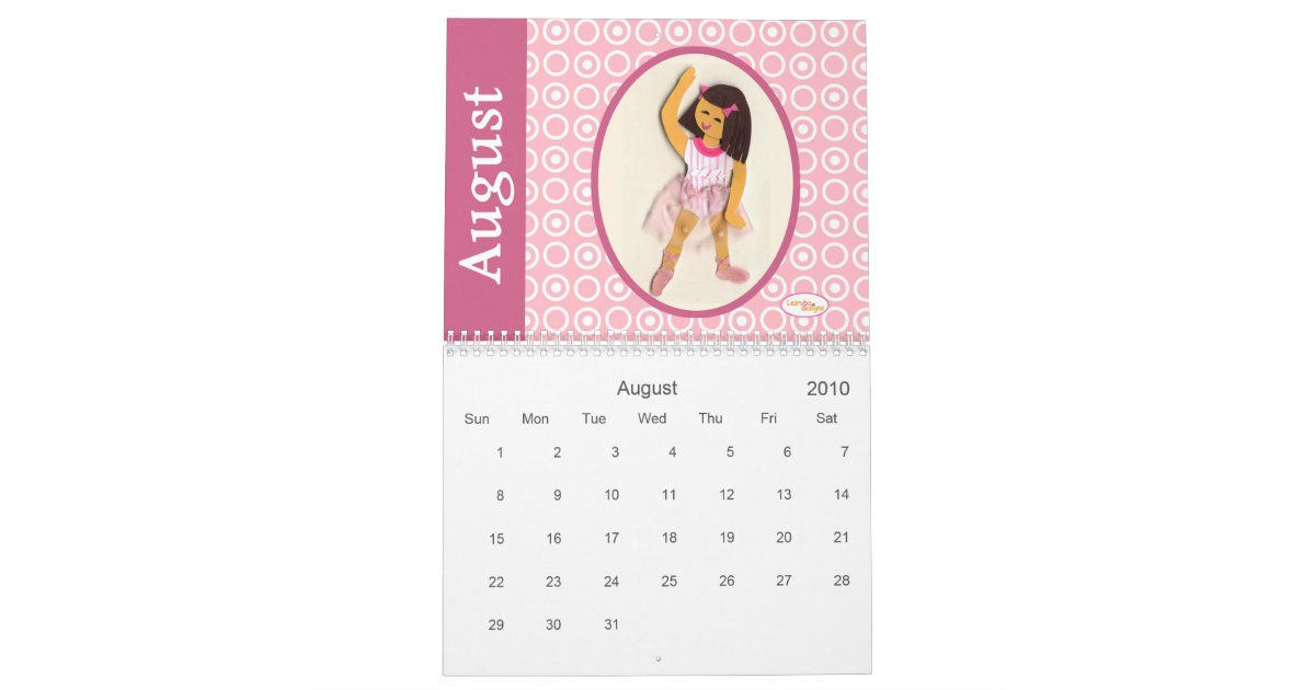 Ballet Calendar for Girls | Zazzle