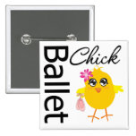 Ballet Chick Pinback Button