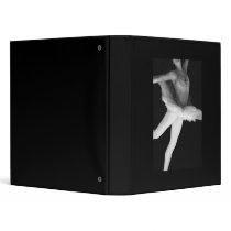 Ballet - Dance - Ballerina 9 - Black & White Binders
