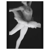 Ballet - Dance - Ballerina 9 - Black & White Personalized Flyer