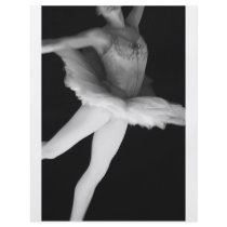 Ballet - Dance - Ballerina 9 - Black & White Custom Flyer
