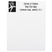 Ballet - Dance - Ballerina 9 - Black & White Custom Letterhead
