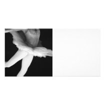 Ballet - Dance - Ballerina 9 - Black & White Photo Card Template