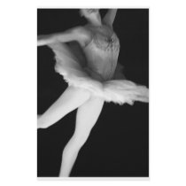 Ballet - Dance - Ballerina 9 - Black & White Stationery Paper