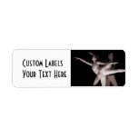 Ballet - Dance Partners 2 - Red Custom Return Address Labels
