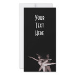 Ballet - Dance Partners 2 - Red Personalized Photo Card
