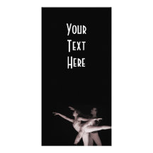 Ballet - Dance Partners 2 - Red Personalized Photo Card