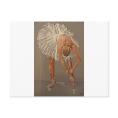 Ballet dancer 1 postcard by SusanLBrown