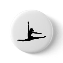 Ballet Dancer Ballerina Pinback Button