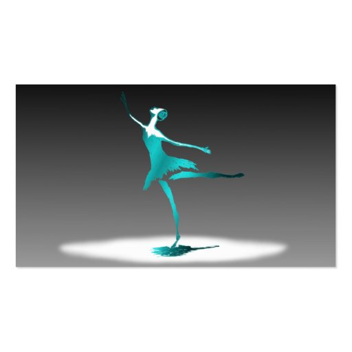 ballet dancer business card template (back side)