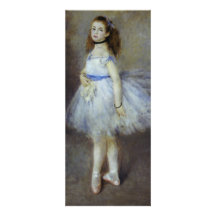 Ballet Dancer by Renoir, Vintage Impressionism Art Invite