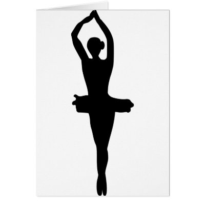 Ballet Dancer Card by Thinkdifferent
