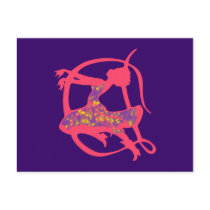 Ballet dancer clench more dancer postcards
