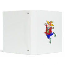 Ballet Dancer Clown 3 Ring Binder