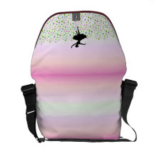 Ballet Dancer Dancing amongst the stars Messenger Bags