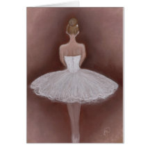 Ballet Dancer in tutu Card