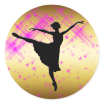 BALLET DANCER SILHOUETTE STICKER