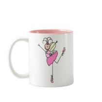 Ballet Dancer Stick Figure Mug by stick_figures Ballet Dancer Stick Figure Mug