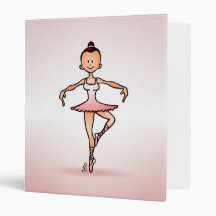 Ballet dancer vinyl binder