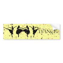 BALLET DANCERS BUMPER STICKER