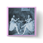Ballet Dancers Drinking Beer - Vintage Stereoview Pin