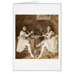 Ballet Dancers Drinking Beer - Vintage Stereoview cards