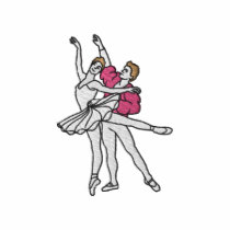 Ballet Dancers embroidered shirts by ZazzleEmbroidery Ballet Dancers embroidered shirts
