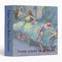 Ballet Dancers in the Wings by Edgar Degas Vinyl Binders