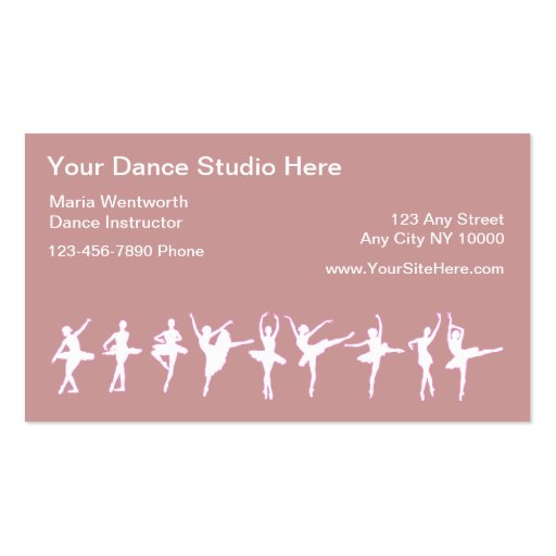 Ballet Dancing Business Cards