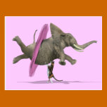 Ballet Dancing Elephant postcards
