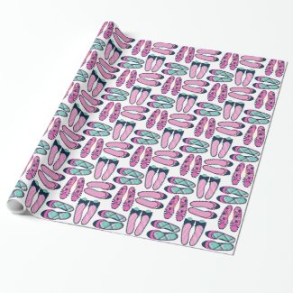 ballet flat wrapping paper