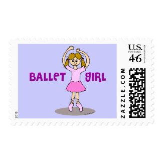 Ballet Girl Stamps stamp