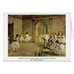 Ballet Hall Of The Opera In The Rue Peletier Greeting Cards