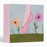 Ballet in Flowers Customizable Scrapbook Binder