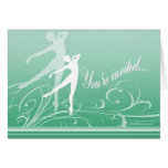 Ballet invitation greeting card
