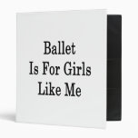 Ballet Is For Girls Like Me Vinyl Binder