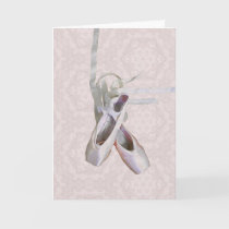 'Ballet & Lace' Blank Greeting Card cards
