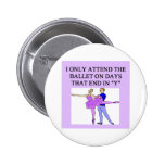 ballet lover pinback button