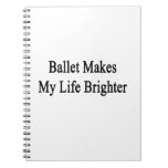 Ballet Makes My Life Brighter Notebooks
