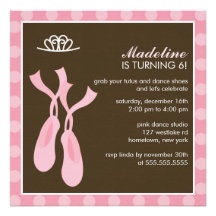 Ballet Party Invitations