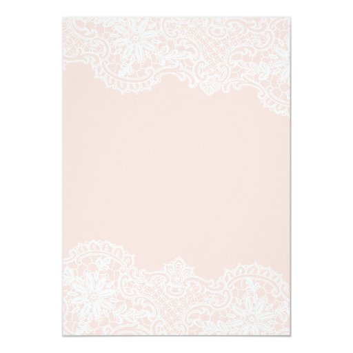 Ballet Pink Lace Wedding Invitation Custom Invites