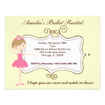 Ballet Recital invitations