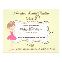 Ballet Recital Announcements