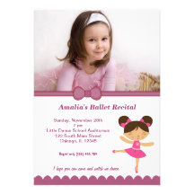Ballet Recital Announcements