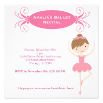 Ballet Recital invitations