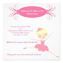 Ballet Recital invitations