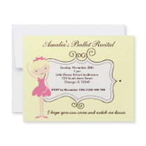 Ballet Recital Custom Invite