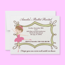 Ballet Recital invitations